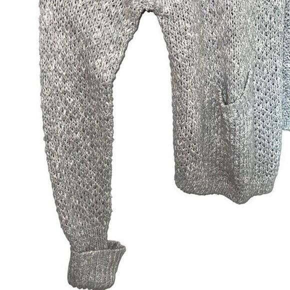 Abercrombie & Fitch Womens Knit Open Front Cardigan Sweater Gray Size Small - Picture 3 of 6
